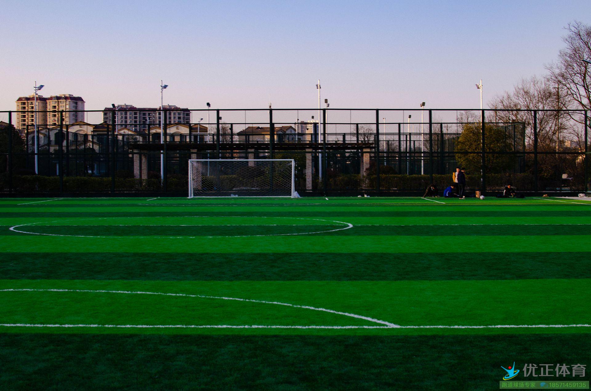 人造草足球场
